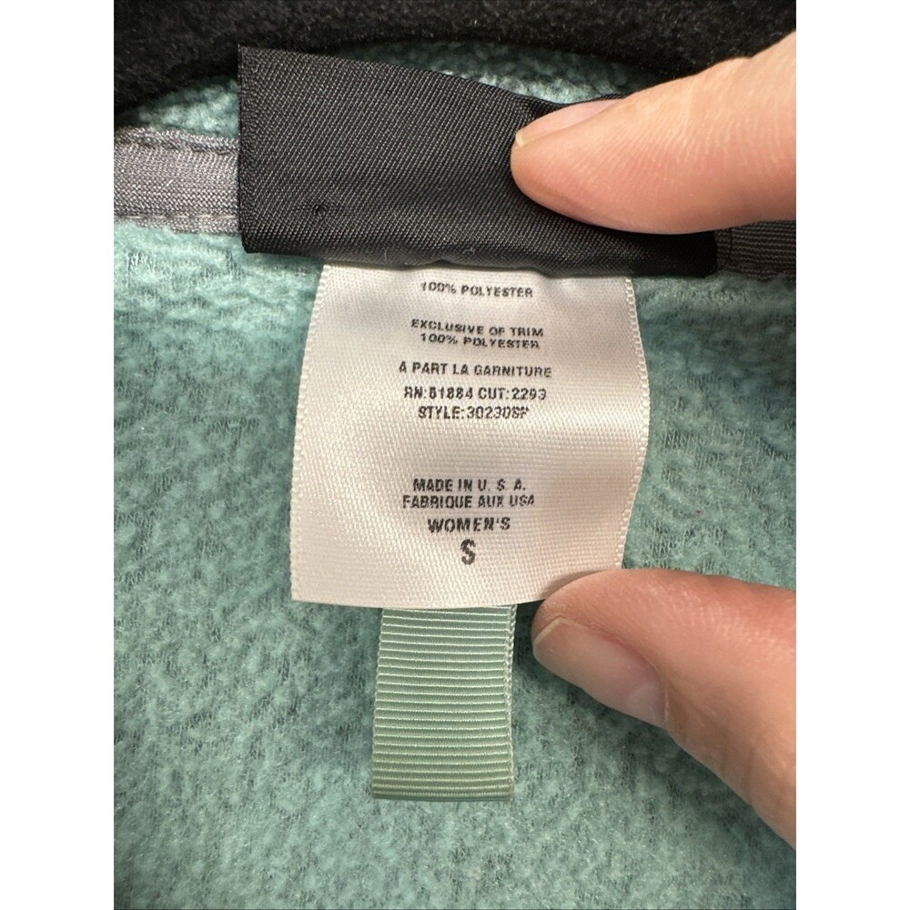 Patagonia Jacket Synchilla Womens Small Teal Blue Fleece Soft Touch Full Zip USA - Picture 5 of 9